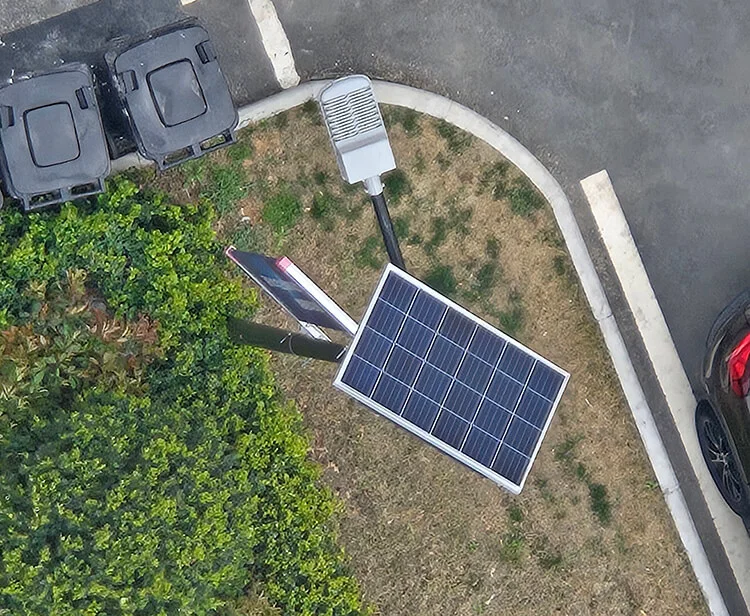 solar-powered streetlights
